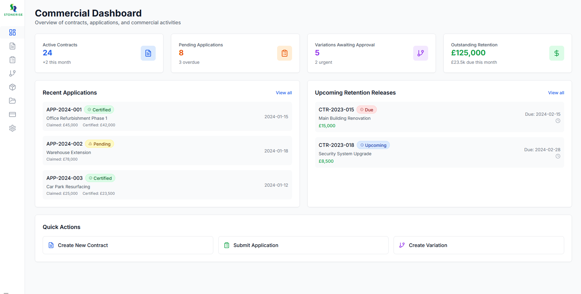 StoneRise ERP Platform